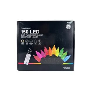 GE Color Effects 150-Count 49.6 ft Color Changing LED Christmas String Lights